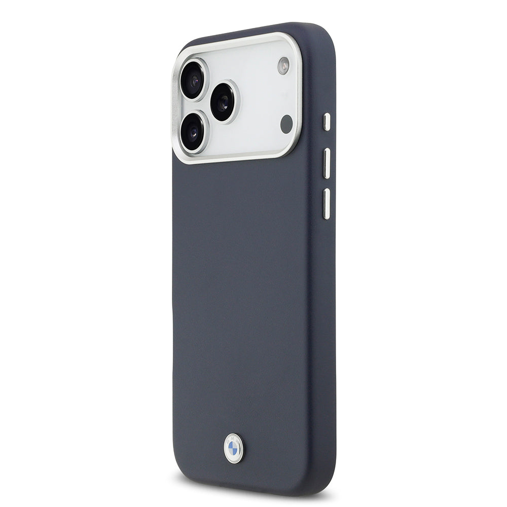 iPhone 17 Pro Max Kılıf BMW Orjinal Lisanslı M-safe Şarj Özellikli Metal Logolu Tam Kaplama Deri Kılıf