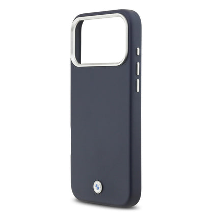 iPhone 17 Pro Max Kılıf BMW Orjinal Lisanslı M-safe Şarj Özellikli Metal Logolu Tam Kaplama Deri Kılıf