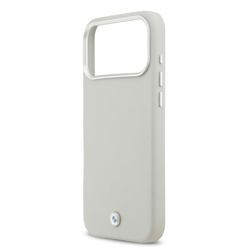 iPhone 17 Pro Max Kılıf BMW Orjinal Lisanslı M-safe Şarj Özellikli Metal Logolu Tam Kaplama Deri Kılıf