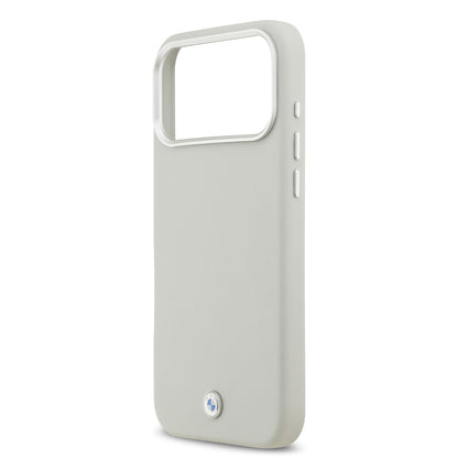 iPhone 17 Pro Max Kılıf BMW Orjinal Lisanslı M-safe Şarj Özellikli Metal Logolu Tam Kaplama Deri Kılıf