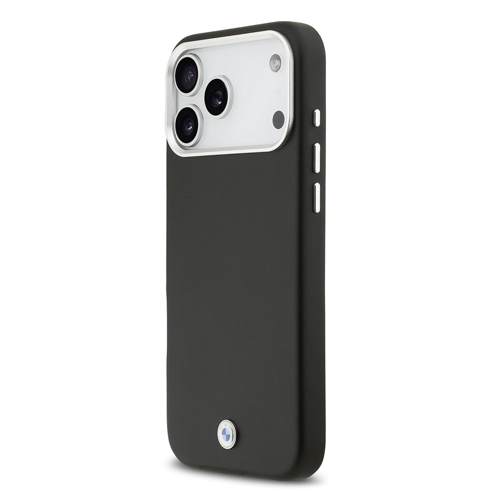 iPhone 17 Pro Max Kılıf BMW Orjinal Lisanslı M-safe Şarj Özellikli Metal Logolu Tam Kaplama Deri Kılıf