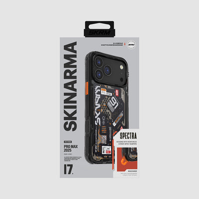 Apple iPhone 17 Pro Max Kılıf Desenli Airbag Tasarımlı Skinarma Spectra Kapak Yeşil