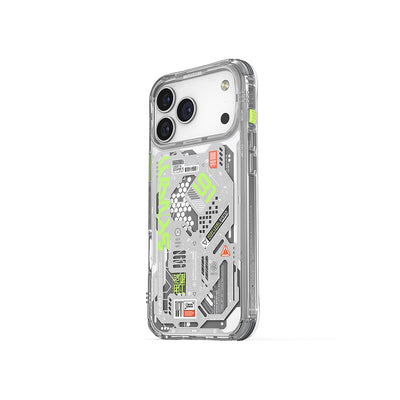 Apple iPhone 17 Pro Max Kılıf Desenli Airbag Tasarımlı Skinarma Spectra Kapak Yeşil