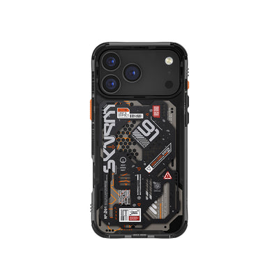 Apple iPhone 17 Pro Max Kılıf Desenli Airbag Tasarımlı Skinarma Spectra Kapak Siyah