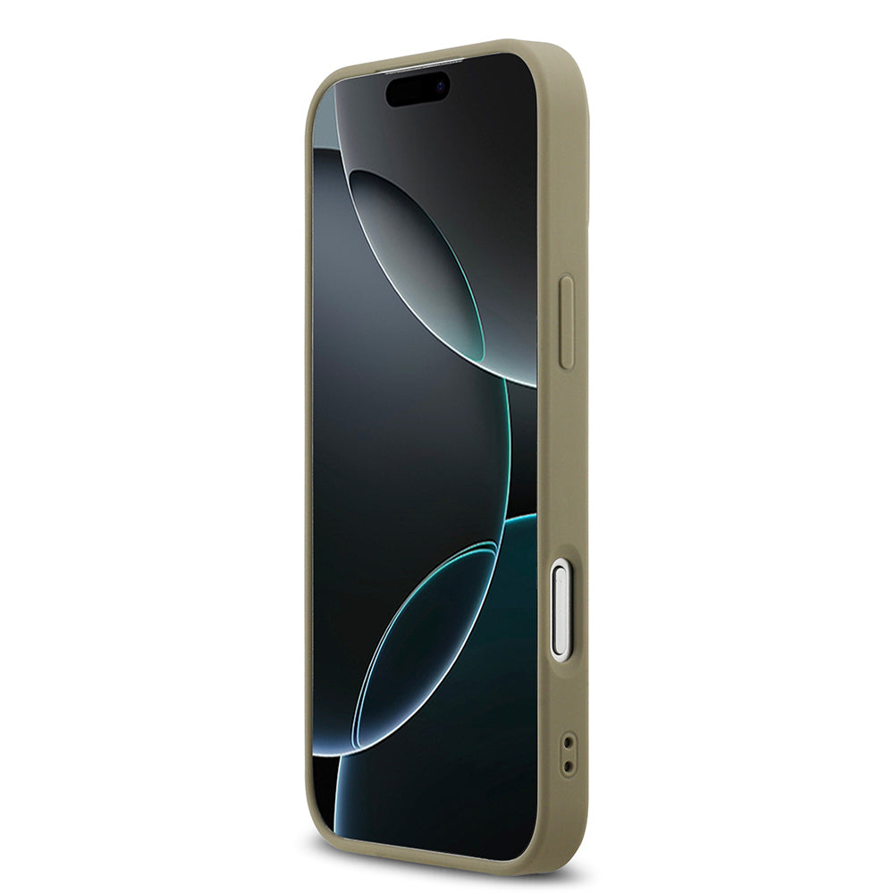 Apple iPhone 17 Pro Max Kılıf DKNY Orjinal Lisanslı M-safe Şarj Özellikli 3D Yazılı Grid Pattern Kapak