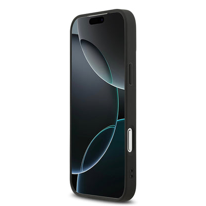 iPhone 17 Pro Max Kılıf DKNY Orjinal Lisanslı M-safe Şarj Özellikli 3D Yazılı Metal Logolu Kılıf