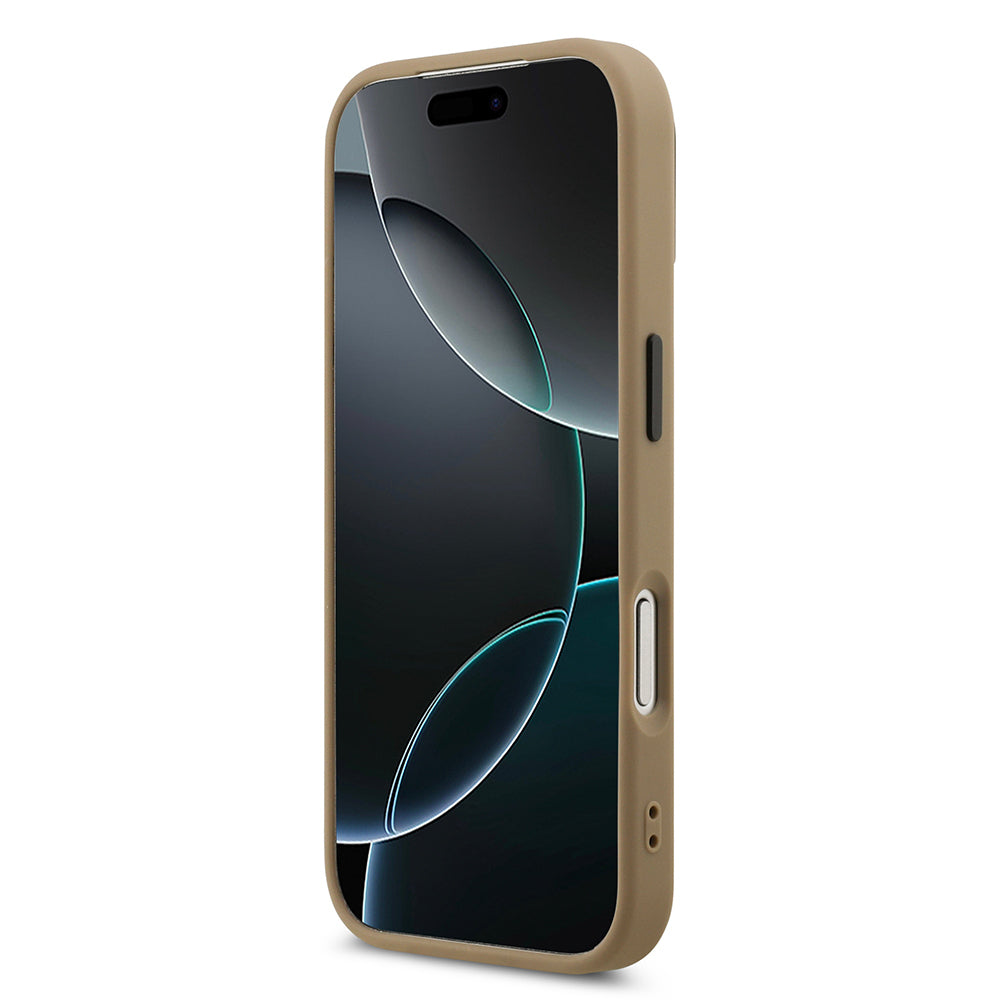 iPhone 17 Pro Max Kılıf DKNY Orjinal Lisanslı M-safe Şarj Özellikli PU Deri Kabartmalı Kılıf