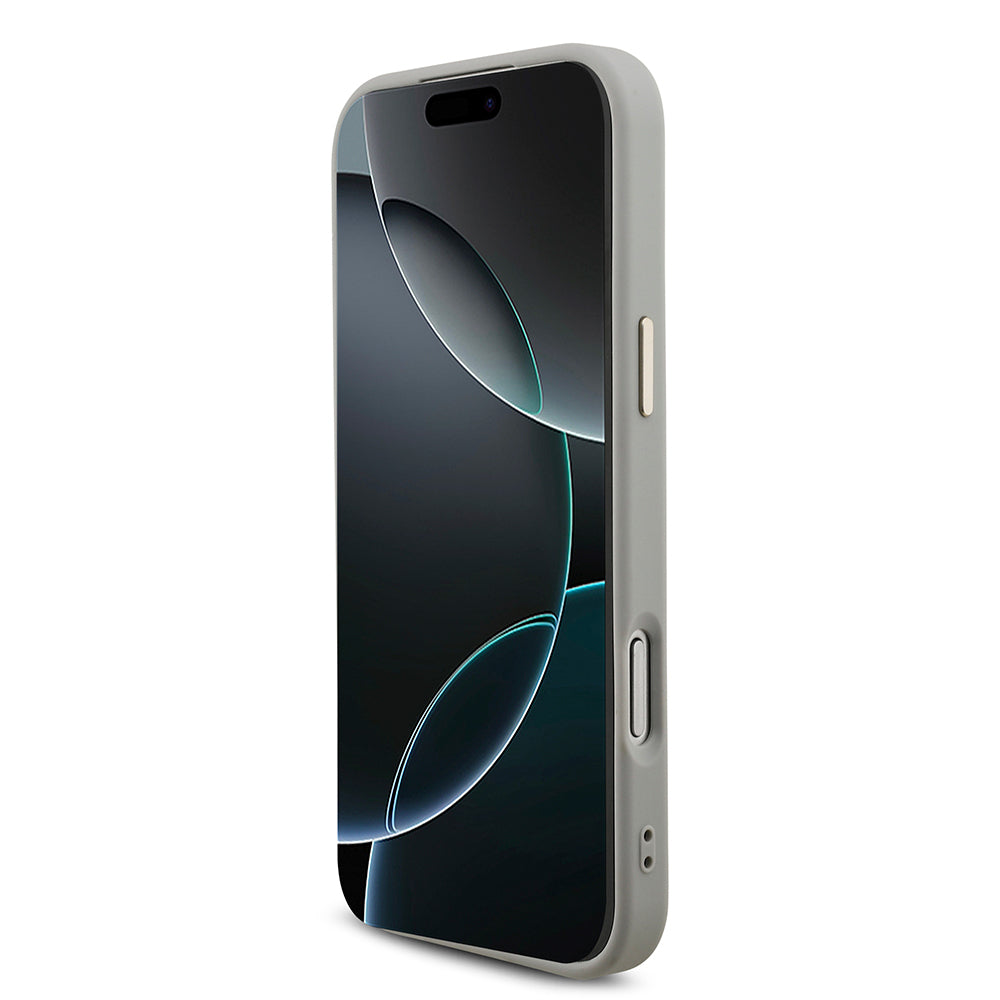 iPhone 17 Pro Max Kılıf Guess Orjinal Lisanslı 4G Büyük Metal Kamera Çerçeveli ve Logolu Glitter Kılıf