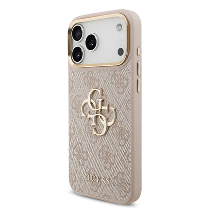 iPhone 17 Pro Max Kılıf Guess Orjinal Lisanslı 4G Büyük Metal Logolu Kalın Askılı Kılıf