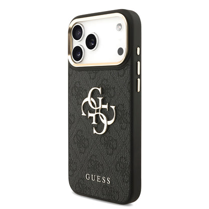 iPhone 17 Pro Max Kılıf Guess Orjinal Lisanslı 4G Büyük Metal Logolu Kalın Askılı Kılıf