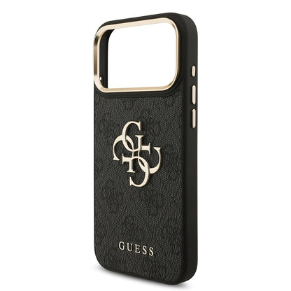 iPhone 17 Pro Max Kılıf Guess Orjinal Lisanslı 4G Büyük Metal Logolu Kalın Askılı Kılıf