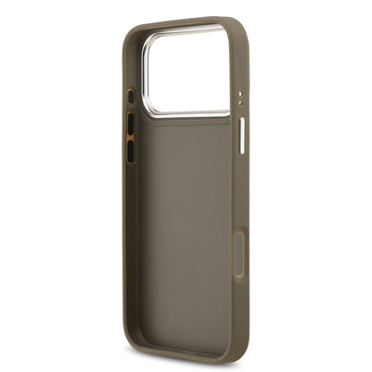 iPhone 17 Pro Max Kılıf Guess Orjinal Lisanslı Grained 4G Metal Büyük Logolu Kılıf