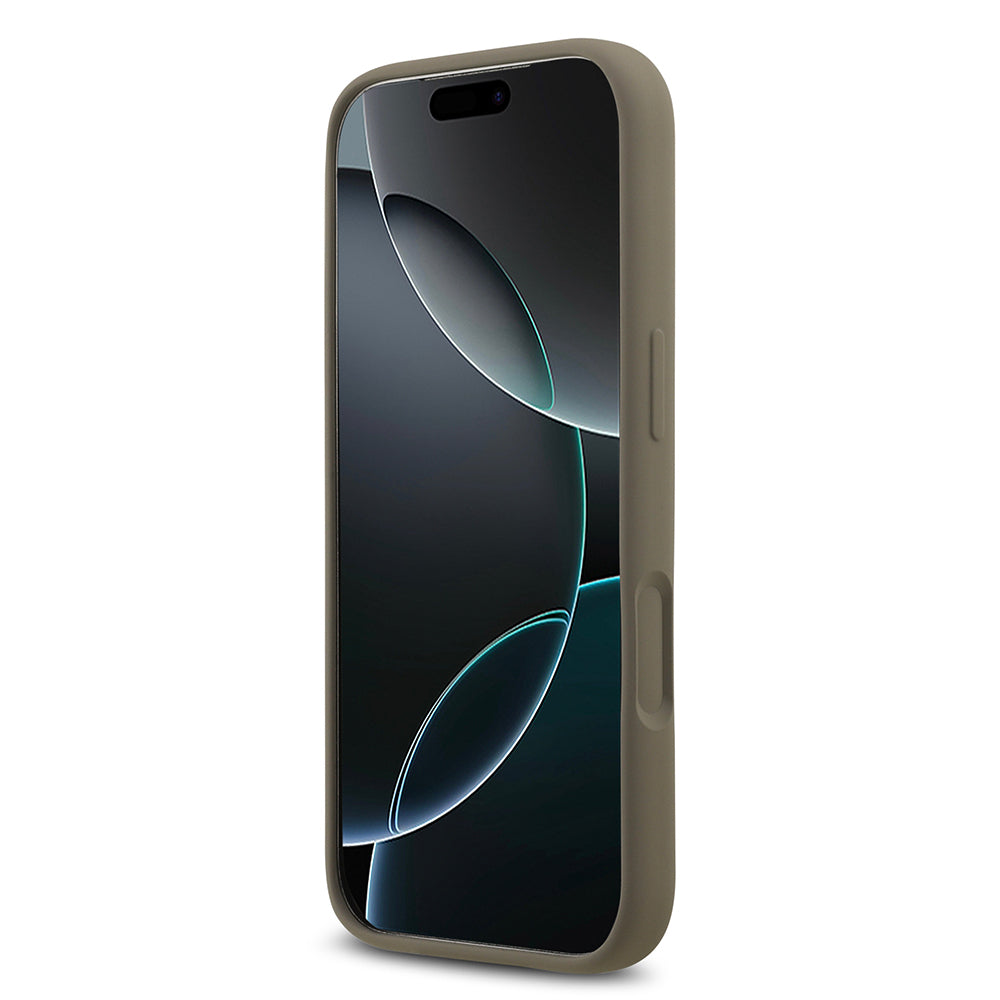 iPhone 17 Pro Max Kılıf Guess Orjinal Lisanslı Grained Yazı Logolu Kılıf