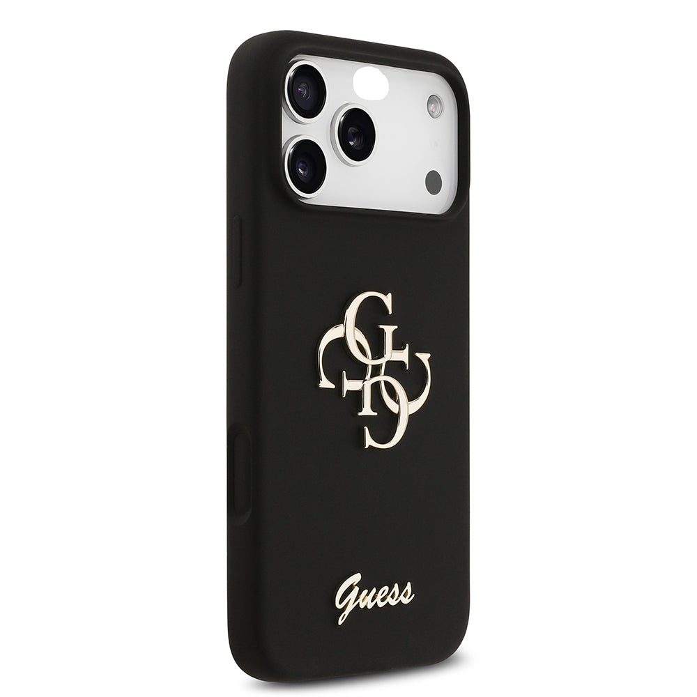 iPhone 17 Pro Max Kılıf Guess Orjinal Lisanslı Grained Yazı Logolu Kılıf