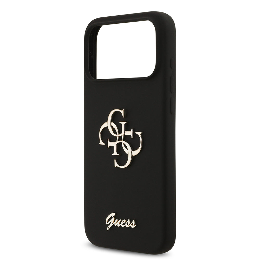 iPhone 17 Pro Max Kılıf Guess Orjinal Lisanslı Grained Yazı Logolu Kılıf