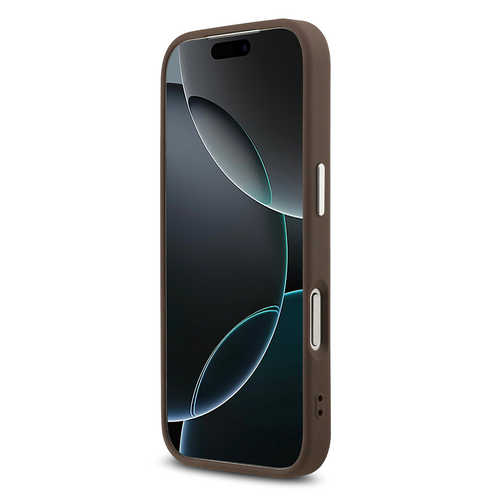 iPhone 17 Pro Max Kılıf Guess Orjinal Lisanslı M-safe Şarj Özellikli 4G Klasik Yazı Logolu Kılıf