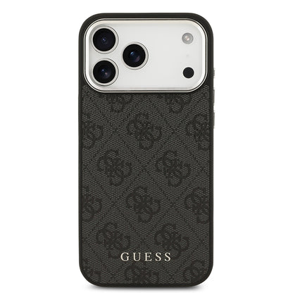 iPhone 17 Pro Max Kılıf Guess Orjinal Lisanslı M-safe Şarj Özellikli 4G Klasik Yazı Logolu Kılıf