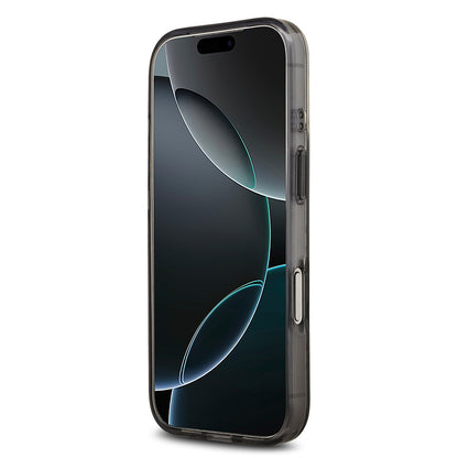 iPhone 17 Pro Max Kılıf Guess Orjinal Lisanslı M-safe Şarj Özellikli IML Peony ve 4G Desenli Klasik Logolu Kılıf