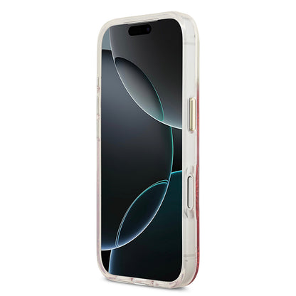 iPhone 17 Pro Max Kılıf Guess Orjinal Lisanslı M-safe Şarj Özellikli Simli Peony Desenli Silikon Kılıf