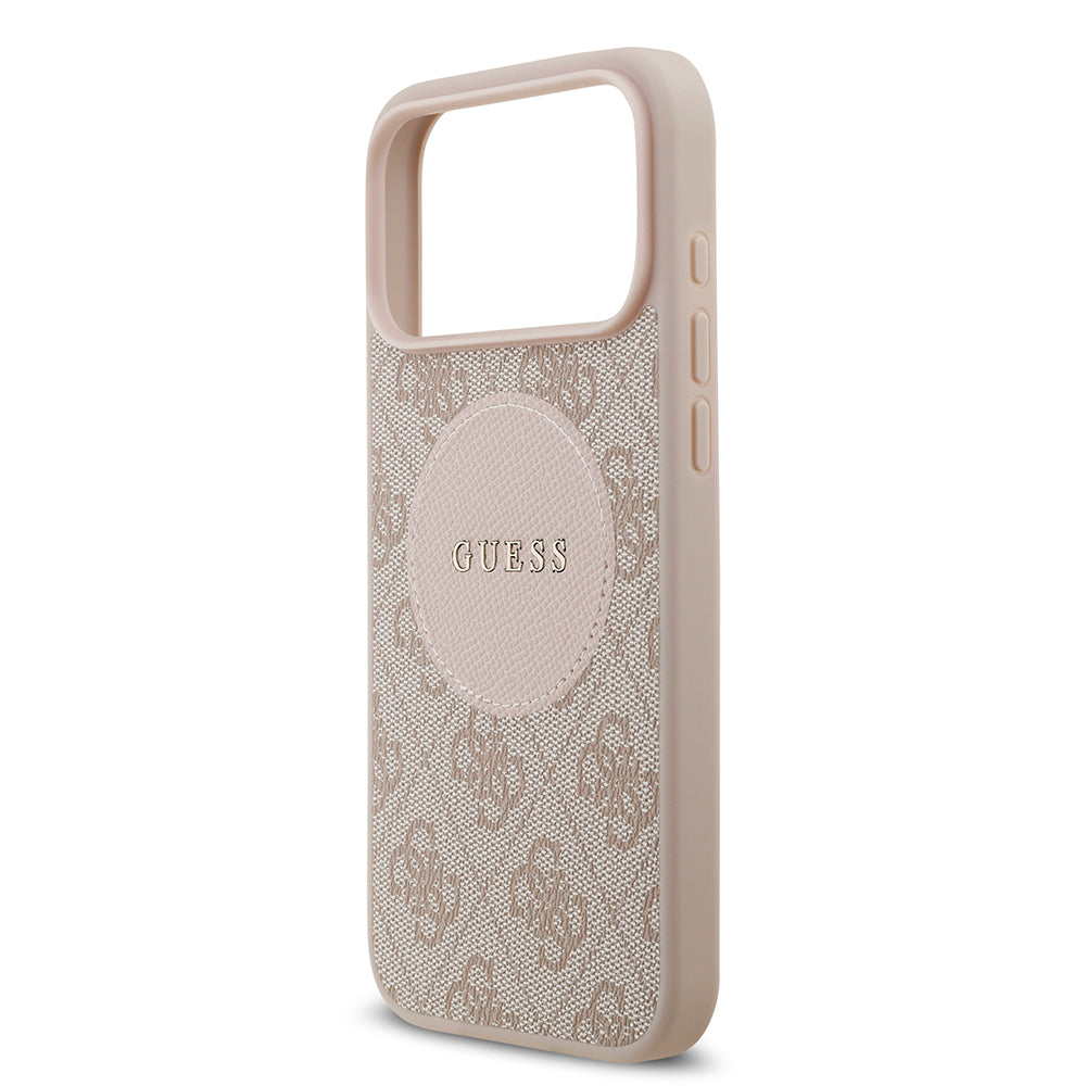 iPhone 17 Pro Max Kılıf Guess Orjinal Lisanslı M-safe Şarj Özellikli Yazı Logolu Circle Classic Kılıf