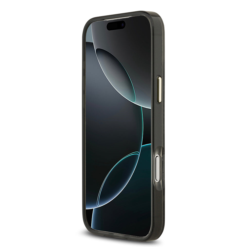 iPhone 17 Pro Max Kılıf Guess Orjinal Lisanslı M-safe Şarj Özellikli Yazı Logolu Python Desenli Kılıf