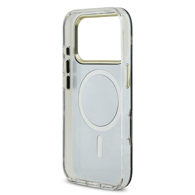 Apple iPhone 17 Pro Max Kılıf Guess Orjinal Lisanslı Metal Kamera Çerçeveli Simli Aynalı Kapak Gümüş