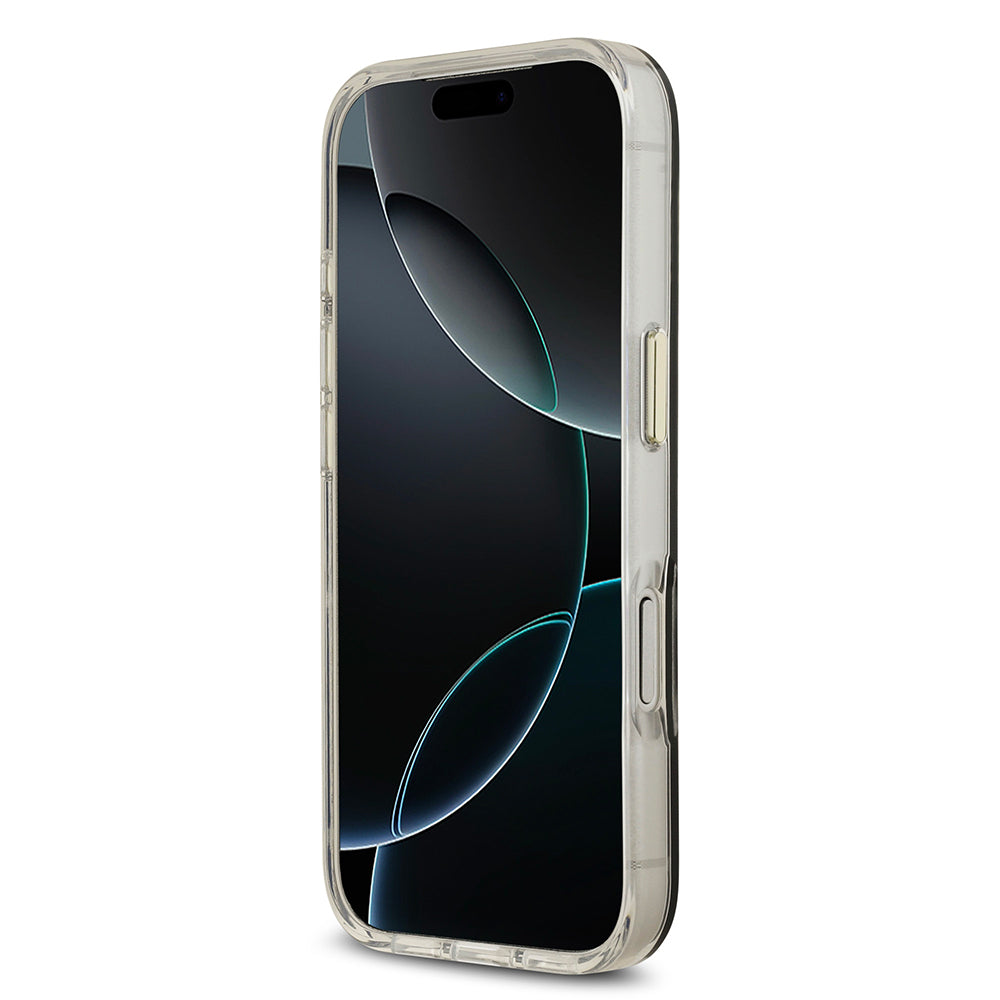 iPhone 17 Pro Max Kılıf Guess Orjinal Lisanslı Metal Kamera Çerçeveli Simli Aynalı Kılıf