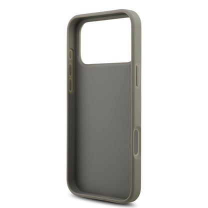 iPhone 17 Pro Max Kılıf Guess Orjinal Lisanslı Taşlı Arka Yüzey Üçgen Logolu Kılıf