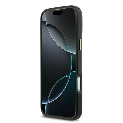 iPhone 17 Pro Max Kılıf Lacoste Orjinal Lisanslı M-safe Şarj Özellikli Gold Timsah Logolu Buzlu Kılıf