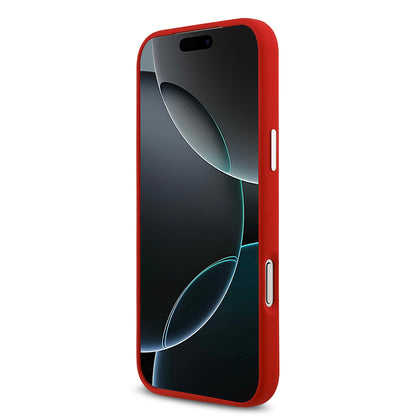 iPhone 17 Pro Max Kılıf Lacoste Orjinal Lisanslı M-safe Şarj Özellikli İkonik Logolu Metal Kamera Çerçeveli Silikon Kılıf