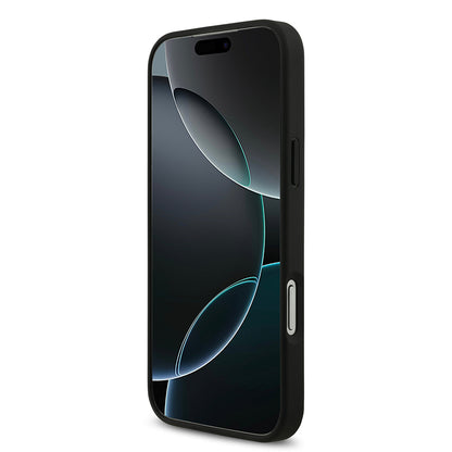 iPhone 17 Pro Max Kılıf Lacoste Orjinal Lisanslı M-safe Şarj Özellikli PU Deri Tasarımlı Karışık Monogram Desenli Kılıf