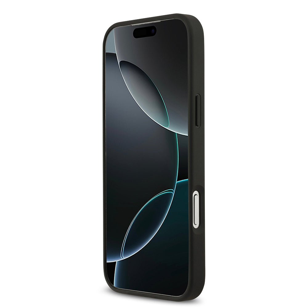 iPhone 17 Pro Max Kılıf Lacoste Orjinal Lisanslı M-safe Şarj Özellikli PU Deri Tasarımlı Kartlıklı Karışık Monogram Desenli Kılıf