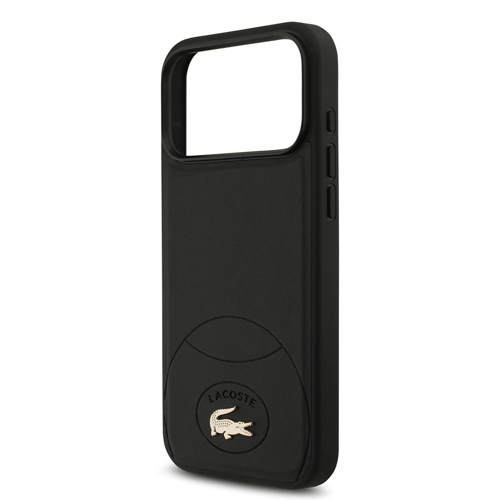 Apple iPhone 17 Pro Max Kılıf Lacoste Orjinal Lisanslı M-safe Şarj Özellikli PU Deri Tasarımlı Metal Logolu Kapak Yeşil