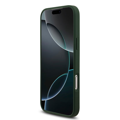 iPhone 17 Pro Max Kılıf Lacoste Orjinal Lisanslı M-safe Şarj Özellikli PU Deri Tasarımlı Metal Logolu Kılıf