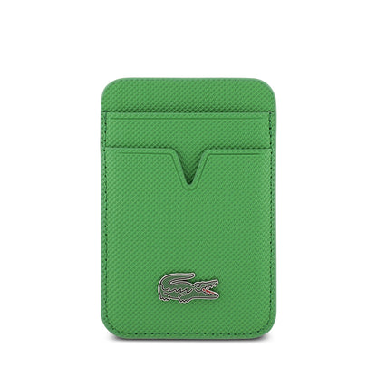 iPhone 17 Pro Max Kılıf Lacoste Orjinal Lisanslı M-safe Şarj Özellikli PU Pike Desenli Metal Logolu Kartlıklı Kılıf