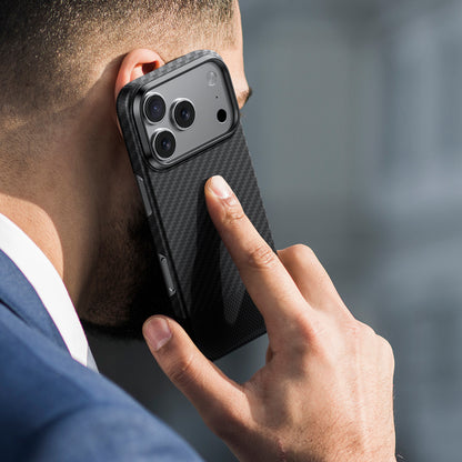 iPhone 17 Pro Max Kılıf M-safe Şarj Özellikli 1500D Aramid Fiber Amazingthing Titan Max Serisi Kılıf