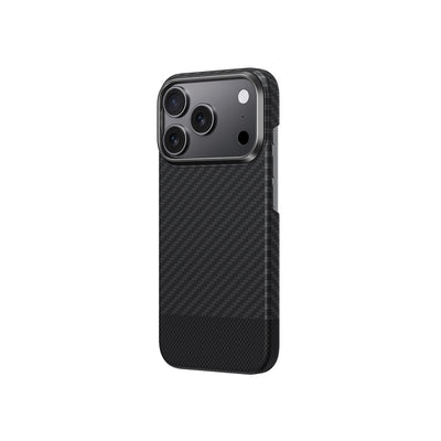 Apple iPhone 17 Pro Max Kılıf M-safe Şarj Özellikli 1500D Aramid Fiber Amazingthing Titan Max Serisi Kapak Mavi