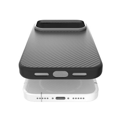 iPhone 17 Pro Max Kılıf M-safe Şarj Özellikli 600D Metal Kamera Çerçeveli Raptic Aramid Fiber Serisi Kılıf