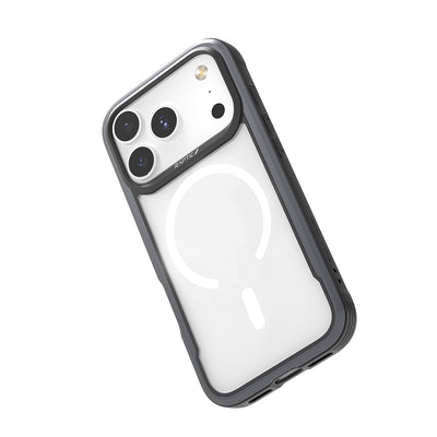 Apple iPhone 17 Pro Max Kılıf M-safe Şarj Özellikli Airbagli Raptic Shield Serisi Şeffaf Arka Yüzey Kapak Colorful