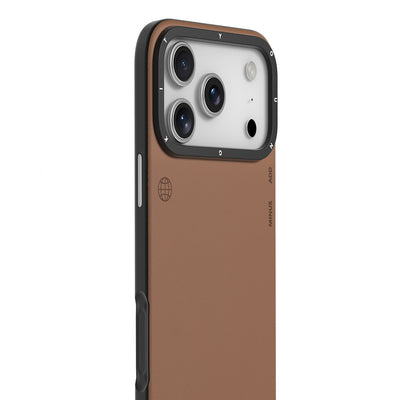 Apple iPhone 17 Pro Max Kılıf M-safe Şarj Özellikli Basit Mat Deri Desenli Youngkit Tech Fashion Serisi Kapak Siyah