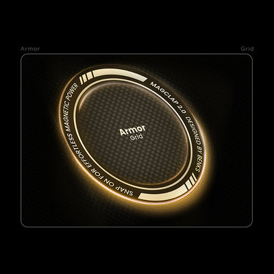 Apple iPhone 17 Pro Max Kılıf M-Safe Şarj Özellikli Benks ArmorAir ArmorGrid Serisi Kevlar Kapak Turuncu