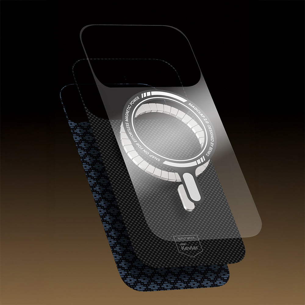 iPhone 17 Pro Max Kılıf M-Safe Şarj Özellikli Benks ArmorAir ArmorGrid Serisi Kevlar Kılıf