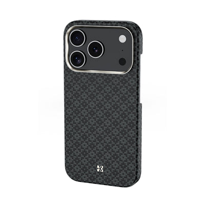 Apple iPhone 17 Pro Max Kılıf M-Safe Şarj Özellikli Benks ArmorAir ArmorGrid Serisi Kevlar Kapak Siyah