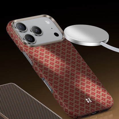 iPhone 17 Pro Max Kılıf M-Safe Şarj Özellikli Benks ArmorAir ArmorGrid Serisi Kevlar Kılıf