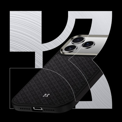Apple iPhone 17 Pro Max Kılıf M-Safe Şarj Özellikli Benks ArmorPro ArmorGrid Serisi Kevlar Kapak Siyah