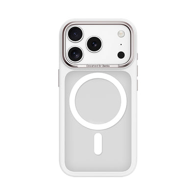 Apple iPhone 17 Pro Max Kılıf M-safe Şarj Özellikli Benks Mist Protective Kapak Beyaz