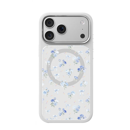 Apple iPhone 17 Pro Max Kılıf M-safe Şarj Özellikli Çiçek Tasarımlı Mutural Flower Serisi Kapak