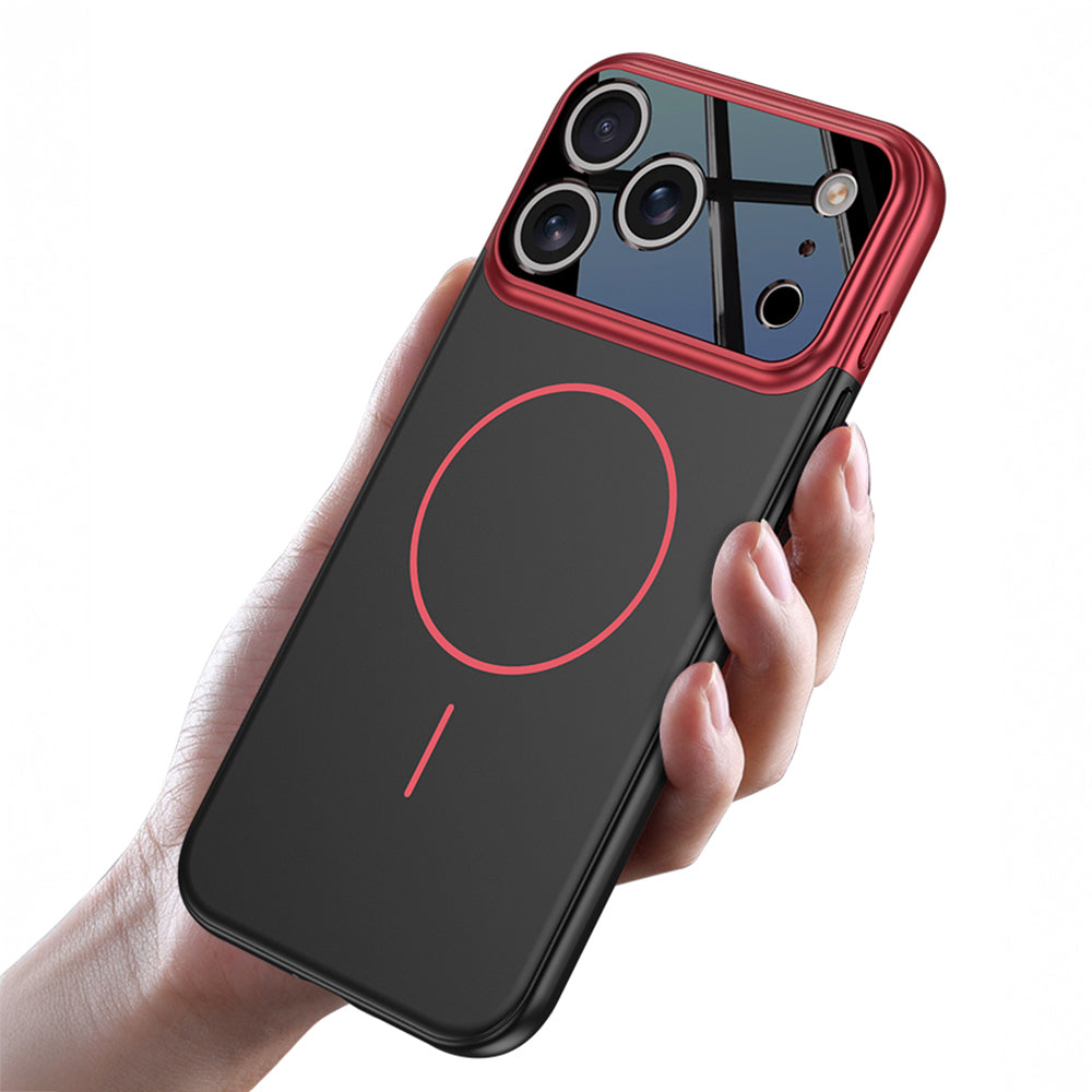 iPhone 17 Pro Max Kılıf M-safe Şarj Özellikli Çift Parçalı Zore Napoli Kılıf