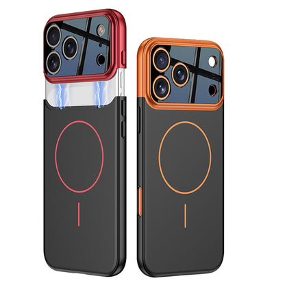 iPhone 17 Pro Max Kılıf M-safe Şarj Özellikli Çift Parçalı Zore Napoli Kılıf