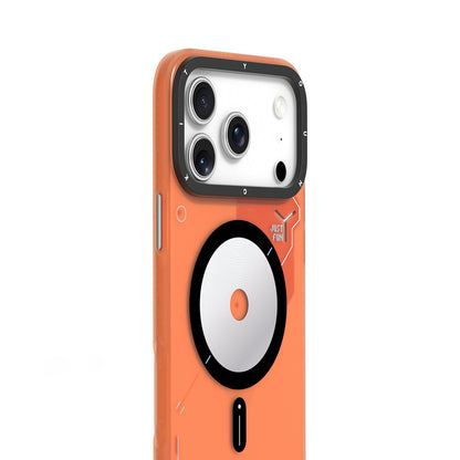 iPhone 17 Pro Max Kılıf M-safe Şarj Özellikli Disk Desenli Youngkit Disc Battle Kılıf